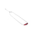 Feu et glace | Argent sterling 925 | Collier avec fermoir infini en verre Firefly